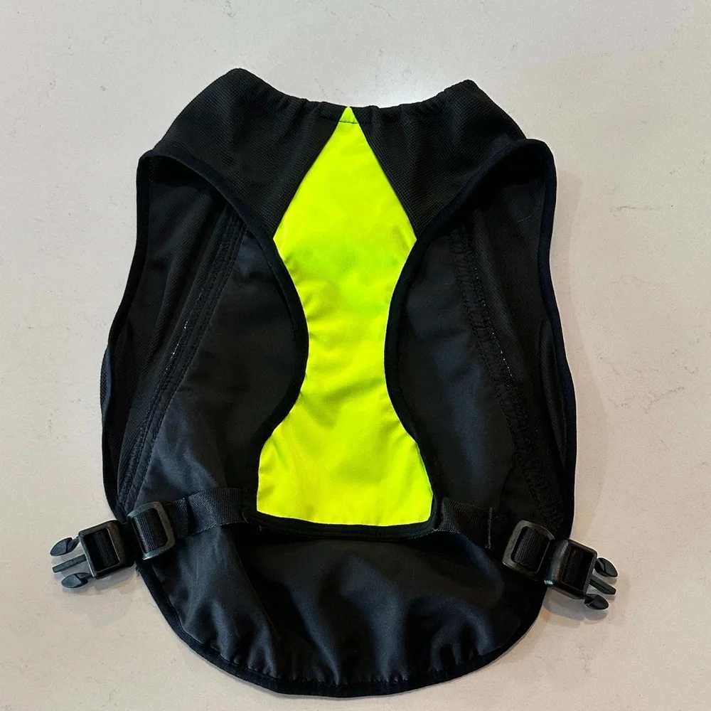 Cooling Dog Vest - High-Visibility Yellow and Black